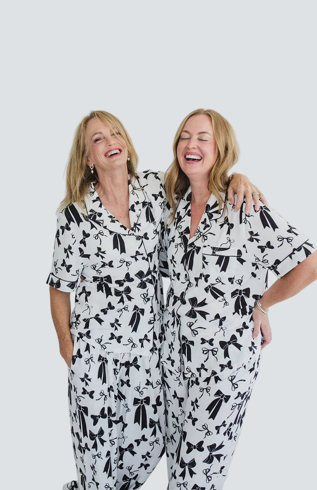 Black & White Bows Sleepwear
