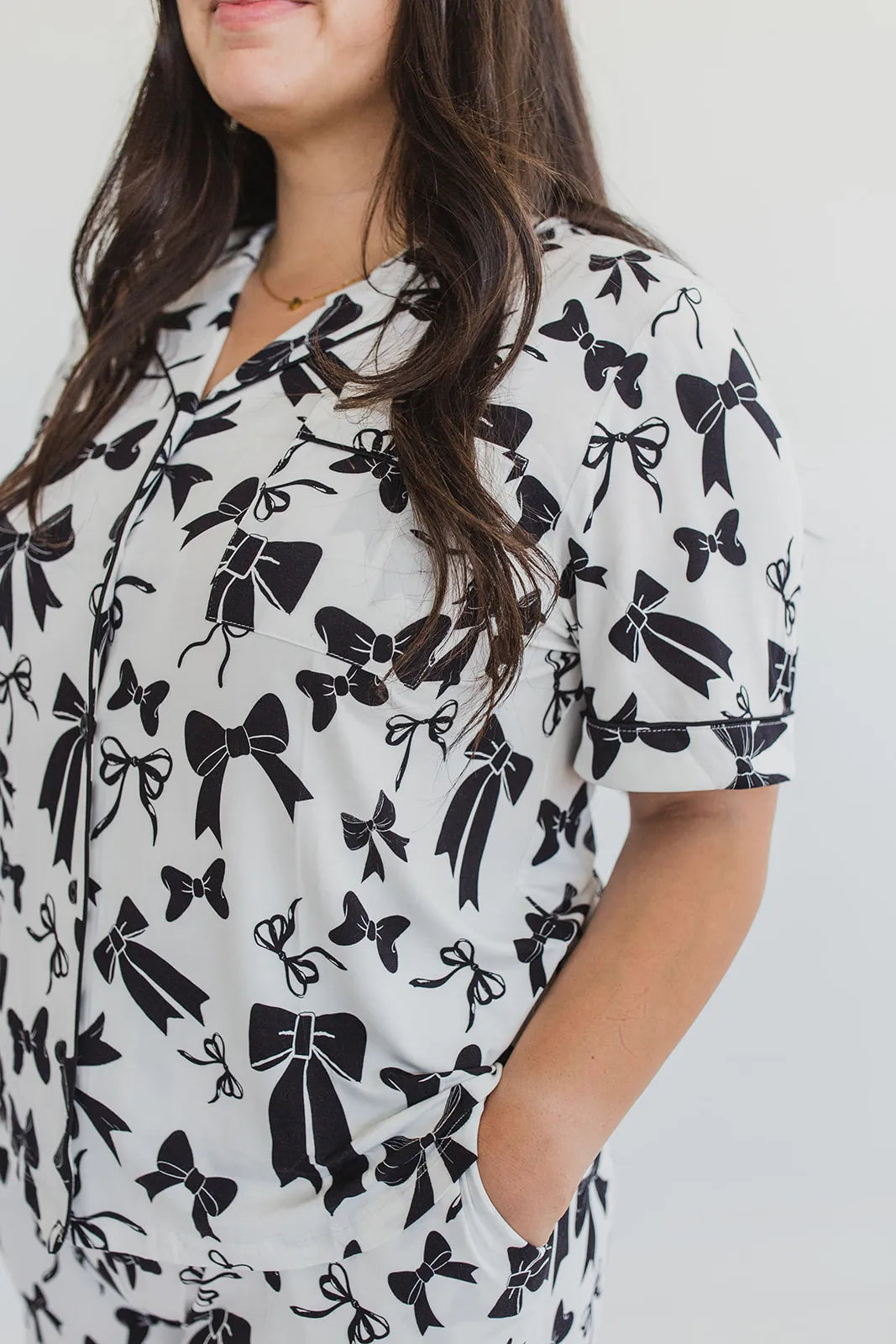 Black & White Bows Sleepwear